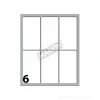 Confezione 10 buste da 10 fogli formato A6 etichette autoadesive 70x37mm carta bianca Markin