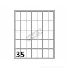 Confezione 10 buste da 10 fogli formato A6 etichette autoadesive 27x15mm carta bianca Markin