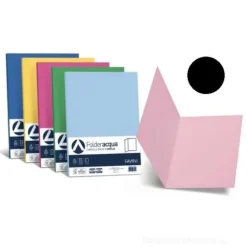 Confezione 50 cartelline Folder S 200 gr nero