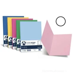 Confezione 50 cartelline Folder S 200 gr bianco
