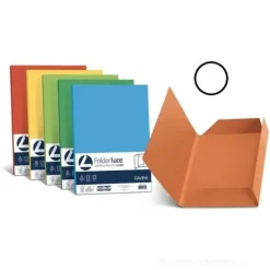 Confezione 25 cartelline 3 lembi per atti Folder 3L 200 gr bianco