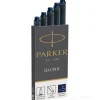 Confezione 5 cartucce stilo parker nero-blu (1950385)
