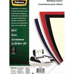 Confezione 100 copertine per rilegatrice Delta nero formato A4