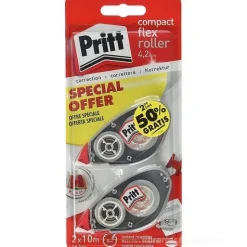 Confezione 2 correttori a nastro riscrivibile Pritt Compact Roller