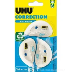 Confezione 3 correttori a nastro Roller Mini 5mm x 6m