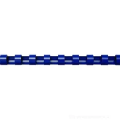 Confezione 100 dorsi plastici 8 mm blu