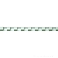 Confezione 100 dorsi plastici 10 mm bianco