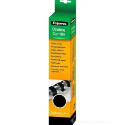 Confezione 100 dorsi plastici 8 mm nero