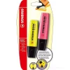 Confezione 2 evidenziatori Stabilo Boss Original giallo e rosa