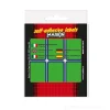 Confezione 10 fogli da 6 etichette autoadesive 70x37mm carta verde Markin