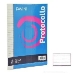 Confezione 30 fogli protocollo A4 rigatura 1R