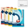 Confezione 40 fogli ricambio rinforzati per quaderni ad anelli A4 quadretti 5mm con margine