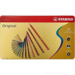 Confezione in metallo 38 matite colorate Original Arty