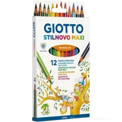 Confezione 12 matite colorate Giotto Stilnovo Maxi