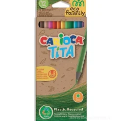 Confezione 12 matite colorate Tita Eco Family