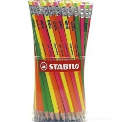 Confezione 96 matite in grafite Stabilo Swano Fluo