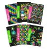 Confezione 5 Maxi quaderno spiralato 60 fogli 80 gr righe 5mm Fluo