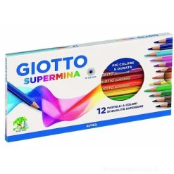Confezione 12 pastelli Giotto Supermina