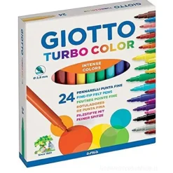 Confezione 24 pennarelli Giotto Turbo Color