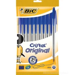 Confezione 10 penne a sfera Bic Cristal Original