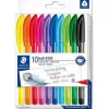 Confezione 10 penne a sfera colorate 4320