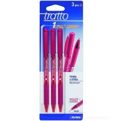 Confezione 3 penne a sfera Tratto 1Uno Grip