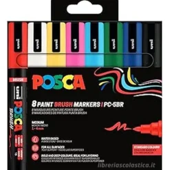 Confezione 8 pz. posca Brush (M PC5BR 8P)