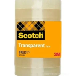 Confezione 8 rotoli nastro adesivo Scotch trasparente 19mm x 66 metri