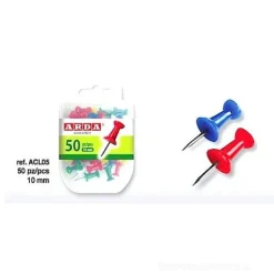 Confezione 50 spilli cartografici a clessidra colori assortiti