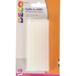 Confezione 12 stick colla a caldo cm 10 diametro mm 7