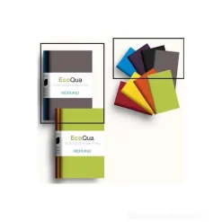 Confezione 4 taccuini colorati EcoQua A6 fogli bianchi