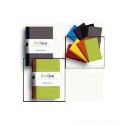 Confezione 4 taccuini colorati EcoQua A6 fogli puntinati