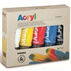 Confezione 5 tubetti colori acrilici