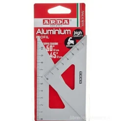 Coppia di squadre Profil alluminio 45 e 60 gradi cm 12
