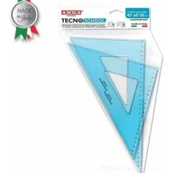 Coppia di squadre TecnoSchool 45 e 60 gradi cm 30
