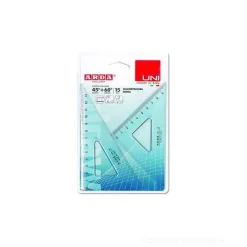 Coppia di squadre Uni 45 e 60 gradi cm 15