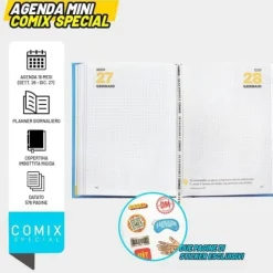 Diario Agenda Comix 2026-2027 giornaliera mini 16 mesi SpecialBlue Scuole Medie e Superiori (75691BB)