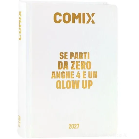 Diario Agenda Comix 16 mesi Mignon Plus Holo White - Diario scolastico 2026-2027