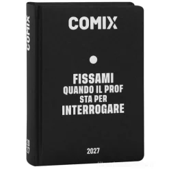 Diario Agenda Comix 16 mesi Standard Black&White - Diario scolastico 2026-2027