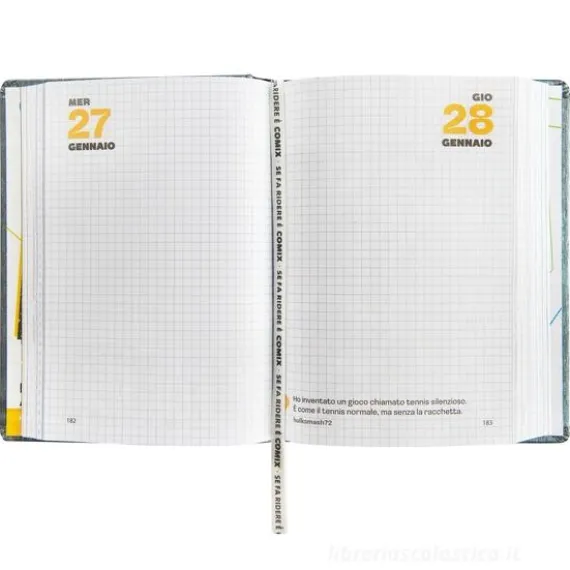 Diario Agenda Comix 16 mesi Standard Gear Black - Diario scolastico 2026-2027
