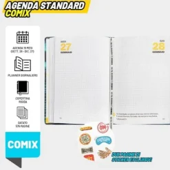 Diario Agenda Comix 16 mesi Standard Waving - Diario scolastico 2026-2027