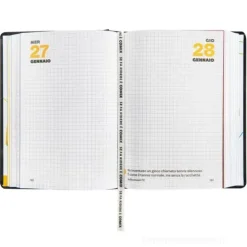 Diario Agenda Comix 16 mesi Standard Black&Silver - Diario scolastico 2026-2027