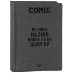 Diario Agenda Comix 16 mesi Standard Charcoal - Diario scolastico 2026-2027