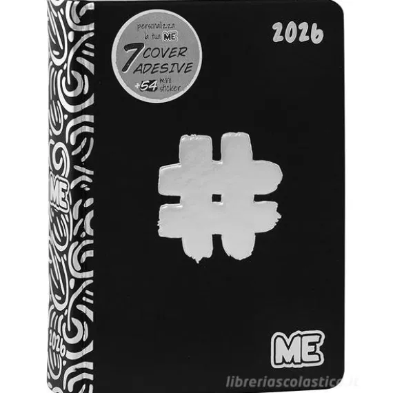 Diario agenda Luxury ME My Evolution 2025-2026 16 mesi. Hashtag