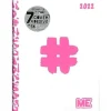 Diario agenda ME My Evolution 2021-2022 16 mesi. Bianco fucsia (simbolo cancelletto)