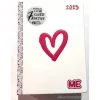Diario agenda ME My Evolution 2022-2023 16 mesi. Bianco fucsia (simbolo cuore)