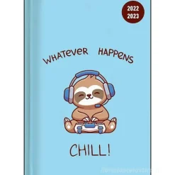Diario agenda 12 mesi giornaliera 2022-2023 Collegetimer day by day Chill!