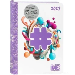 Diario Agenda 16 mesi Medium Color Me My Evolution Hashtag Lilac - Diario scolastico 2026-2027