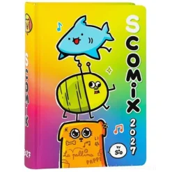 Diario Agenda 16 mesi Medium Scomix Multicolor - Diario scolastico 2026-2027