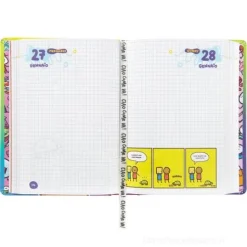 Diario Agenda 16 mesi Medium Scomix Multicolor - Diario scolastico 2026-2027
